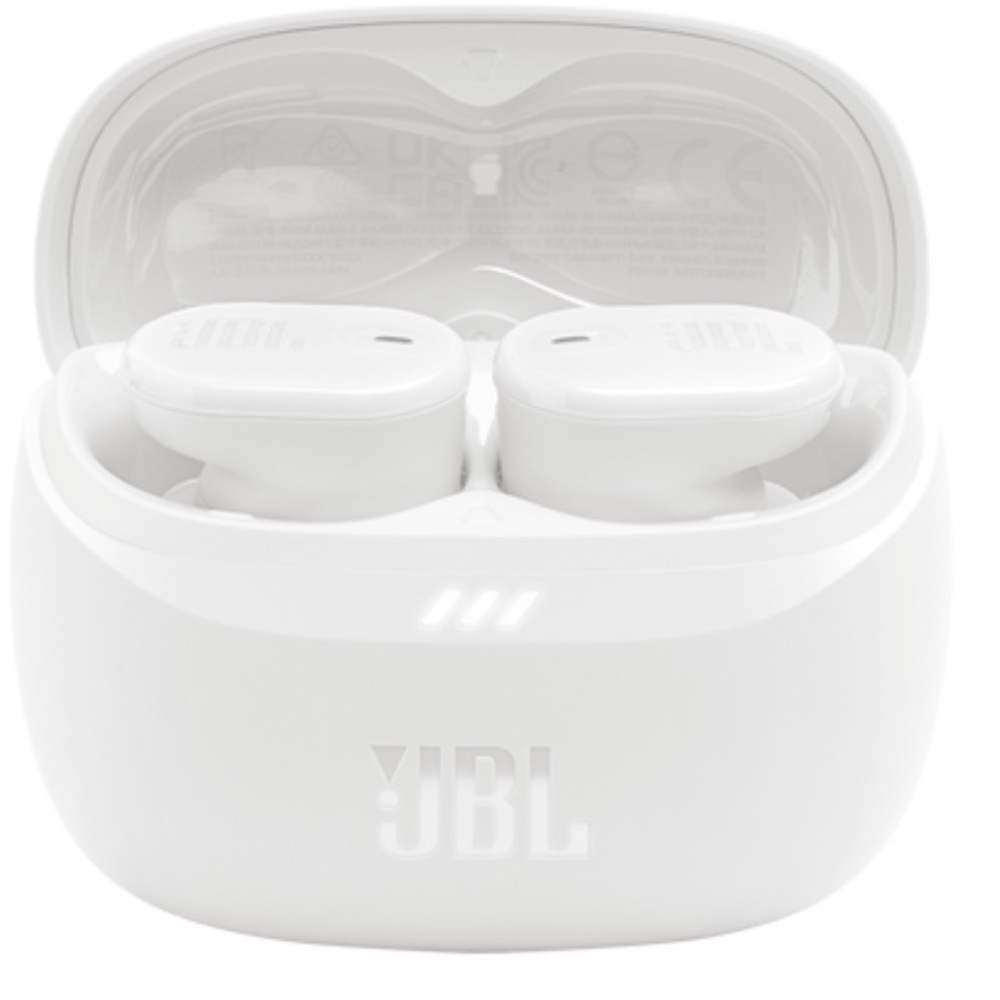 JBL Pure White Bluetooth Earbuds